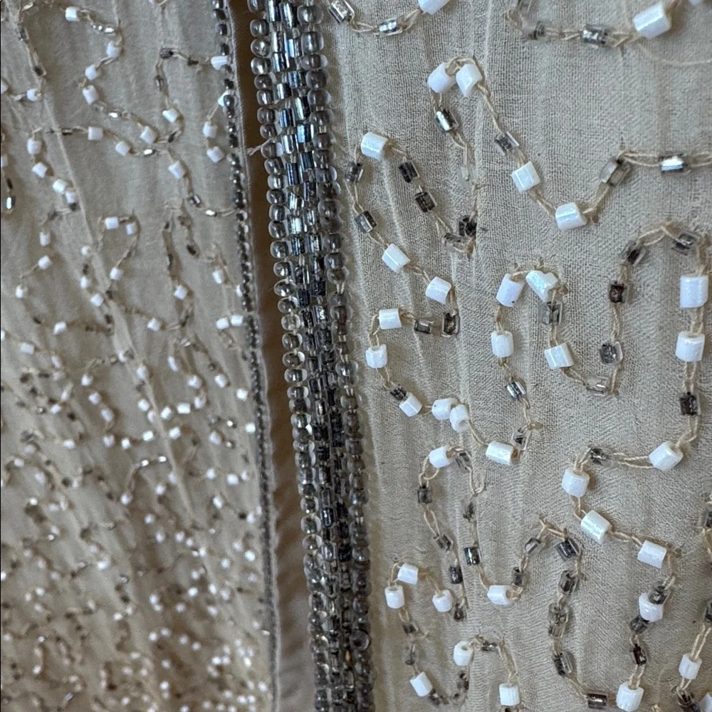 Vintage Beaded silk Dress - Picture 6 of 7